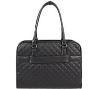 Socha Laptoptasche für Frauen 15,6 Zoll herausnehmbares Laptopfach Jet Black Diamond