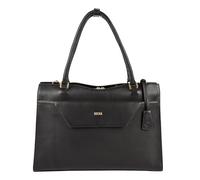 Socha Premium Laptoptasche & Businesstasche Vario CL Limited Edition, schwarzes Nappaleder, Laptopgröße 15.6 Zoll, exklusives Taschenmodell für Damen, herausnehmbares Laptopfach