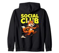 Social Club Laufmaskottchen Daumen Fox Up Kapuzenjacke