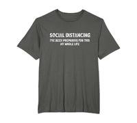 Social Distancing Lustiges Introvertiertes Antisoziales Meme T-Shirt