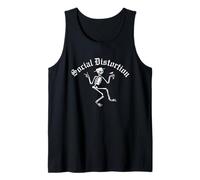 Social Distortion Offizielle Skelly Tank Top, Schwarz, Unisex-Erwachsene, Klein, EU 38/S, Rundhals-Ausschnitt, Ärmellos, Klassische Passform, Importiert, Musik, Herren & Damen