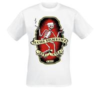 Social Distortion Por Vida T-Shirt weiß in L