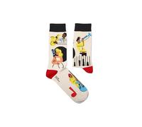 Sock Affairs Lustige und coole Unisex-Socken für Männer und Frauen, Modell Jazz It Up, weiß, 41-46