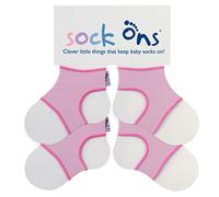 Sock Ons Kluge kleine Dinge, die Babysocken halten! - 2er Pack - 12-18 Monate (Rose)