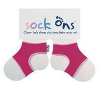 Sock Ons Unisex - Baby Sockenhalter 140557, Gr. 6-12 Monate, Rosa