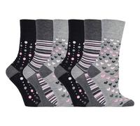 Sock Shop Gentle Grip - 6 Paar Damen nicht elastische Bambus Socken - SOLRM36 EU 37 - 42
