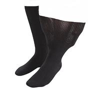 Sock Shop Iomi Footnurse - Herren & Damen socken extra weit bund ödeme beine behandlung gesundheitssocken in 4 Größen & 5 Farbig (39-43 eur, Schwarz)