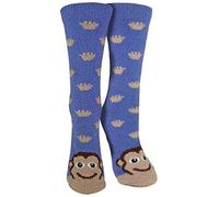 sock snob - 1er Pack Antirutsch Abs Rutschfest Kuschelsocken/Socken mit Cartoon Tiere Motiv (37-42 EU, AFFE)
