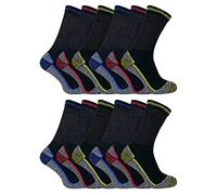 Sock Snob 3, 6, 12 Paar Herren Damen Atmungsaktiv Dünn Anti Schweiss Bambus Arbeitssocken für Sommer (46-50 eu, BWS 12 Pairs)