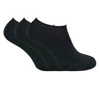 Sock Snob 3er Pack Herren Winter Kurz Sneaker Thermosocken mit Inner Fleece (39/45, TTS Black)