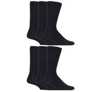 Sock Snob - 6 paires hommes coton fantaisie motif rayures imprimes chaussettes - Noir EU 39 - 45