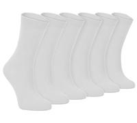 Sock Snob - 6er pack damen dünn elegant bunt farbig baumwolle socken 37-42 eur (37-42 eu, PL30 White)