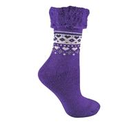 Sock Snob Damen Turn Over Top Warme Thermo-Winter-Nordic-Bettsocken EU 37-39,5