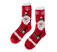 Socke Cuddle Weihnachtsmann/Schneeflocke - Mehrfarbig, Polyester/ Elasthan