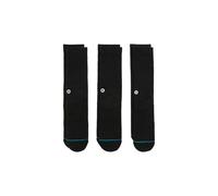socken 3 paar stance icon crew schwarz