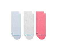 Stance - Women's Icon Quarter 3 Pack - Multifunktionssocken, Gr. 35-37 S, grau (Periwinkle)