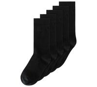 Socken 5 Paare Basic | von MELA | Fairtrade & GOTS zertifiziert SCHWARZ 43-46