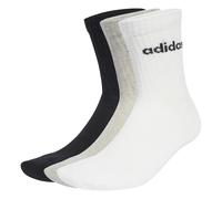 ADIDAS Herren Socken Linear gepolsterte Crew im 6er-Pack (JL6095) 43-45 MGREYH/WHITE/BLACK