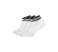 Socken ALIFE & KICKIN, Herren, Gr. 43-46, brilliant weiß, 75% Baumwolle, 20% Polyester, 3% Polyamid, 2% Elasthan, Socken Socken, kurze sportliche Socken mit Steifen, aus Baumwolle mit weichem Bund (84