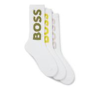 Socken BOSS "3P QS Rib Logo CC", Damen, Gr. 39-42, open miscellaneous 963, Baumwollmischung, unifarben, Socken Socken, mit Logo (74073734-39) open miscellaneous 963