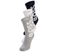 Socken BOSS "3P QS Rib Logo CC", Jungen, Gr. 39-42, open miscellaneous 970, Baumwollmischung, Socken Socken, mit Logo (42821048-39) open miscellaneous 970
