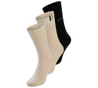 Socken BOSS "3P RS Rib Iconic CC", Herren, Gr. 43-46, beige (open weiß 118), Baumwollmischung, unifarben, normal, Socken Socken, mit Rippstruktur (49434743-43) open weiß 118