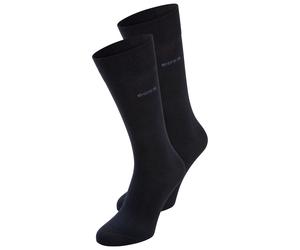 Socken BOSS "5P Uni Color CC", Damen, Gr. 43-46, blau (dunkelblau 401), Baumwollmischung, elastisch, Socken Socken, in klassischer Unifarbe (34115301-43) dunkelblau 401