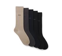 Socken BOSS "5P Uni Color CC", Damen, Gr. 47-50, open miscellaneous 981, Baumwollmischung, elastisch, Socken Socken, in klassischer Unifarbe (49152242-47) open miscellaneous 981