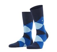 Burlington Herren Socken Clyde – Baumwolle, gemustert – Blau Marine 40-46
