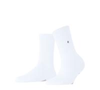 Burlington Damen Socken Fleet Street W So Baumwolle einfarbig 1 Paar, Weiß White 2000, 36-41