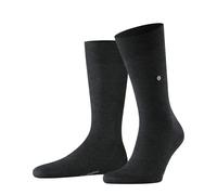 Burlington Herren Socken Lord M So Baumwolle einfarbig 1 Paar Grau Oil Melange 40-46
