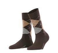 Socken BURLINGTON "Marylebone", Damen, Gr. 36-41, schwarz braun, Baumwollmischung, Argyle-Muster, Socken Socken, Einheitsgröße 36-41, wärmende Wollmischung, Argyle-Muster (87056641-36) schwarz braun