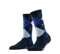 Burlington Damen Socken Fleet Street W So Baumwolle einfarbig 1 Paar, Blau Marine 6120 Rib Courtside, 36-41