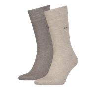 Socken CALVIN KLEIN "CK MEN SOCK 2P", Damen, Gr. 39-42, braun, Baumwollmischung, normal, Socken Socken, mit kleinem CK Logo (99162146-39) braun