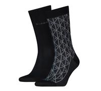 Socken CALVIN KLEIN "CK MEN SOCK EMBLEM AOP", Herren, schwarz, Baumwollmischung, normal, Socken Socken, mit Komfort-Bund, Cotton-Mix, elastisch (70888163-0) schwarz