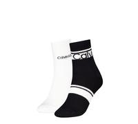 Socken CALVIN KLEIN "CK WOMEN SHORT SOCK 2P LOGO STRIPE", Herren, schwarz, Obermaterial: 71% Baumwolle, 27% Polyamid, 2% Elasthan, Socken Socken (68431217-0)