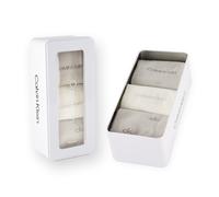 Socken CALVIN KLEIN "CK WOMEN SOCK 3P GIFTBOX GRID AOP", Herren, Gr. - (37/41), light grau, Baumwollmischung, normal, Socken Socken, Geschenkbox (16265254-0)