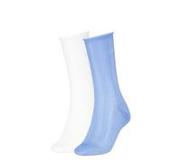 Socken CALVIN KLEIN "CK WOMEN SOCK PELERINE", Damen, sky blau, Baumwollmischung, normal, Socken Socken, mit kleinem Rollbund, elastisch, Cotton-Mix (76955141-0) sky blau