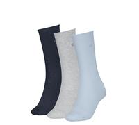 Socken CALVIN KLEIN "CK WOMEN SOCK ROLLTOP", Damen, Gr. 35-38, light blau, Baumwollmischung, normal, Socken Socken, mit kleinem Rollbund, Cotton-Mix (75875261-35) light blau