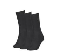 Socken CALVIN KLEIN "CK WOMEN SOCK ROLLTOP", Damen, Gr. 35-38, schwarz, Baumwollmischung, normal, Socken Socken, mit kleinem Rollbund, Cotton-Mix (65734425-35) schwarz