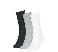 Socken CALVIN KLEIN "CK WOMEN SOCK ROLLTOP", Damen, Gr. 39-42, weiß, light grau melange, schwarz, Baumwollmischung, normal, Socken Socken, mit kleinem Rollbund, Cotton-Mix (11548512-39) weiß, light gr