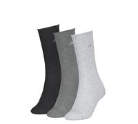 Socken CALVIN KLEIN "CK WOMEN SOCK ROLLTOP", Damen, Gr. 35-38, grau melange, Baumwollmischung, normal, Socken Socken, mit kleinem Rollbund, Cotton-Mix (41572026-35) grau melange