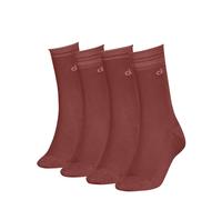 Socken CALVIN KLEIN, Damen, rust rot, Obermaterial: 72% Baumwolle, 22% Polyamid, 4% metallisierte Fasern, 2% Elasthan, Socken Socken (42584003-0) rust rot