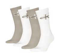 Socken CALVIN KLEIN, Herren, Gr. Sockengröße, beige (beige, weiß), Obermaterial: 63% Baumwolle, 33% Polyamid, 4% Elasthan, Socken Socken (29261231-0) beige, weiß