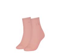 Socken CALVIN KLEIN JEANS "CK WOMEN SHORT SOCK 2P SHINY LOGO", Herren, Gr. 39-42, pink, Obermaterial: 33% Modal, 31% Polyamid, 30% Baumwolle, 4% Polyester, 2% sonstige Fasern, normal, Socken Socken, 1