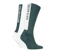 Socken CALVIN KLEIN JEANS "CKJ MEN SOCK 2P BACK LOGO", Damen, Gr. - (40/46), blau (teal), Obermaterial: 72% Baumwolle, 25% Polyamid, 3% Elasthan, Socken Socken (57257267-0) teal
