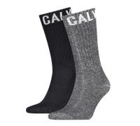 Socken CALVIN KLEIN JEANS "CKJ MEN SOCK 2P RIBBON LOGO", Damen, Gr. - (40/46), schwarz, Obermaterial: 69% Baumwolle, 29% Polyamid, 2% Elasthan, Socken Socken (34543304-0) schwarz