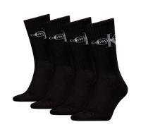 Socken CALVIN KLEIN JEANS "CKJ MEN SOCK 4P MONOGRAM ECOM", Damen, Gr. 39-42, schwarz, Baumwollmischung, Socken Socken, mit Logo am Schaft (75784828-39) schwarz