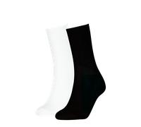 Socken CALVIN KLEIN JEANS "CKJ WOMEN SOCK 2P BACK LOGO", Damen, Gr. - (37/41), schwarz, Materialmix, normal, Socken Socken, mit breitem Bund (68632451-0) schwarz