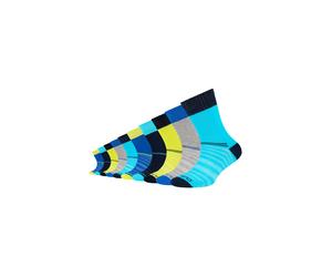 Socken CAMANO "10er Pack", Mädchen, Gr. 31-34, blau (blau atoll), 70% Baumwolle, 28% Polyester, 2% Elasthan, Colorblocking, Socken Socken (16511055-31) blau atoll